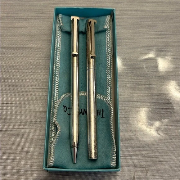 Vintage Tiffany & Co. Sterling Silver T Clip Pen 20th Anniversary American Honda - Picture 2 of 8